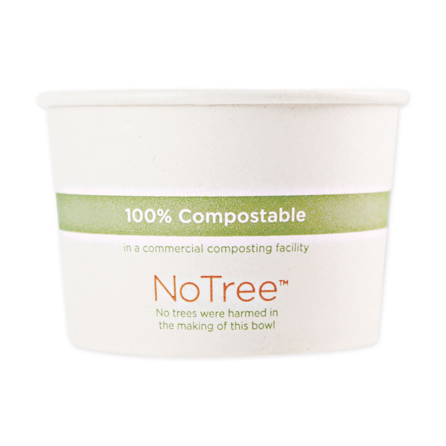 World Centric No Tree Paper Bowls, 12 oz, 4.4" Diameter x 2.5"h, Natural, Sugarcane, 500/Carton (BOSU12)