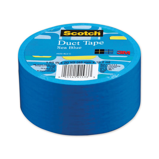 Scotch Duct Tape, 1.88" x 20 yds, Sea Blue (70005059277)