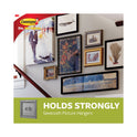 Command Sawtooth Picture Hanger Value Pack, Large, Plastic, White, 5 lb Capacity, 3 Hooks and 6 Strips/Pack (70005152858)