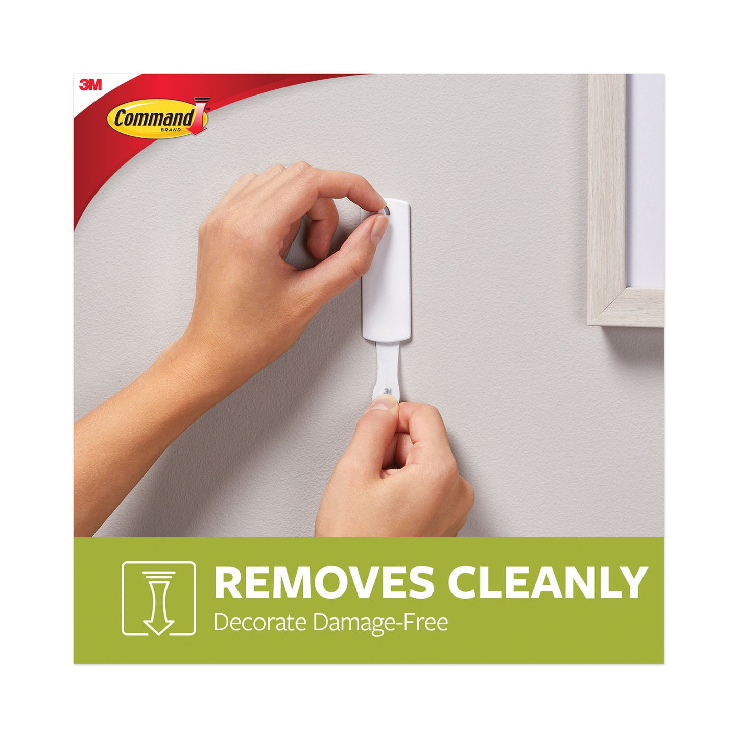 Command Sawtooth Picture Hanger Value Pack, Large, Plastic, White, 5 lb Capacity, 3 Hooks and 6 Strips/Pack (70005152858)