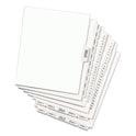 Avery-Style Preprinted Legal Side Tab Divider, 26-Tab, Exhibit A, 11 x 8.5, White, 25/Pack, (1371) (01371)