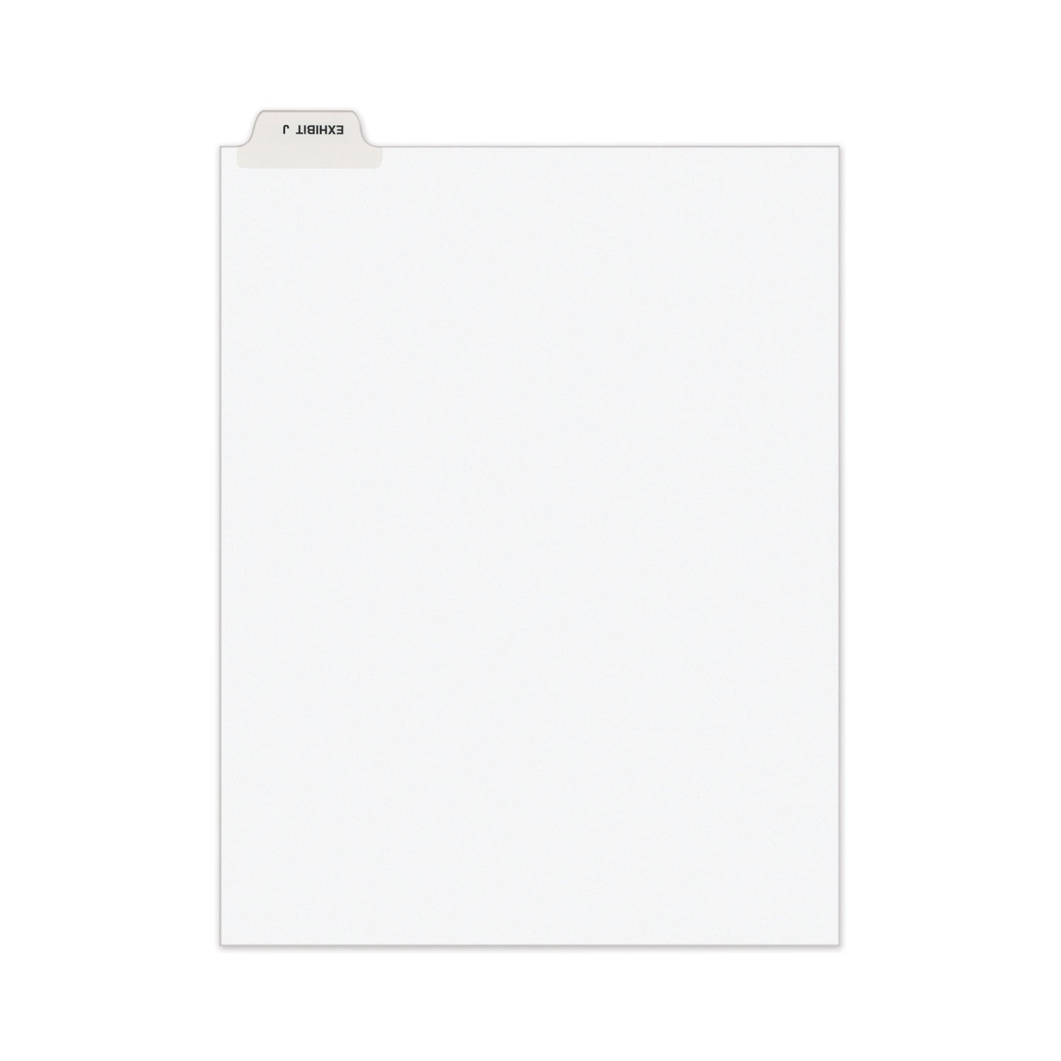 Avery-Style Preprinted Legal Bottom Tab Divider, 26-Tab, Exhibit J, 11 x 8.5, White, 25/PK (11949)