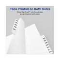 Avery-Style Preprinted Legal Side Tab Divider, 26-Tab, Exhibit G, 11 x 8.5, White, 25/Pack (01377)