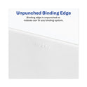 Avery-Style Preprinted Legal Bottom Tab Divider, 26-Tab, Exhibit A, 11 x 8.5, White, 25/PK (11940)