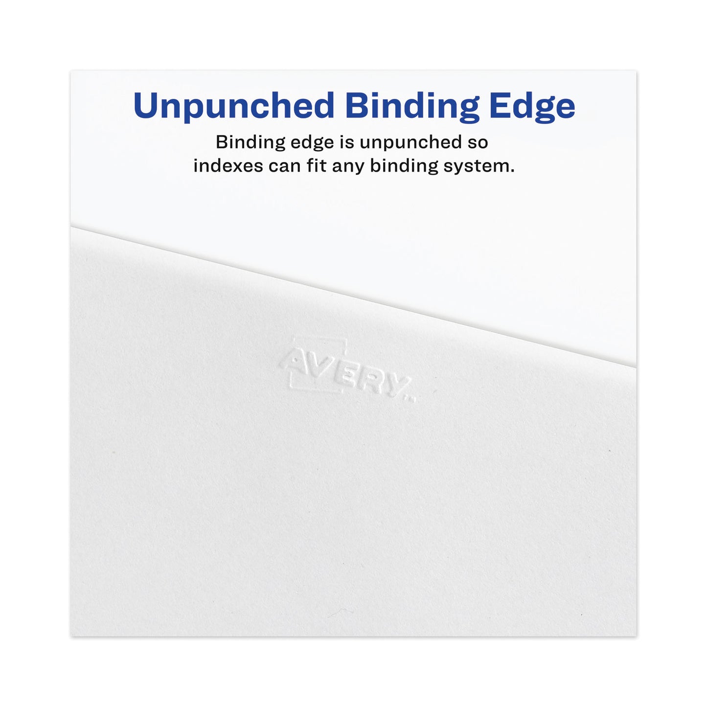 Avery-Style Preprinted Legal Bottom Tab Divider, 26-Tab, Exhibit A, 11 x 8.5, White, 25/PK (11940)