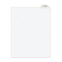 Avery-Style Preprinted Legal Bottom Tab Divider, 26-Tab, Exhibit K, 11 x 8.5, White, 25/PK (11950)