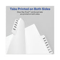 Avery-Style Preprinted Legal Bottom Tab Divider, 26-Tab, Exhibit F, 11 x 8.5, White, 25/PK (11945)