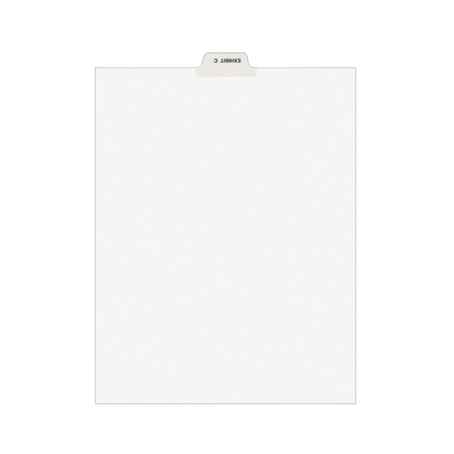 Avery-Style Preprinted Legal Bottom Tab Divider, 26-Tab, Exhibit C, 11 x 8.5, White, 25/PK (11942)