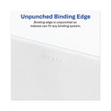 Avery-Style Preprinted Legal Side Tab Divider, 26-Tab, Exhibit H, 11 x 8.5, White, 25/Pack, (1378) (01378)