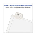 Avery-Style Preprinted Legal Side Tab Divider, 26-Tab, Exhibit F, 11 x 8.5, White, 25/Pack, (1376) (01376)