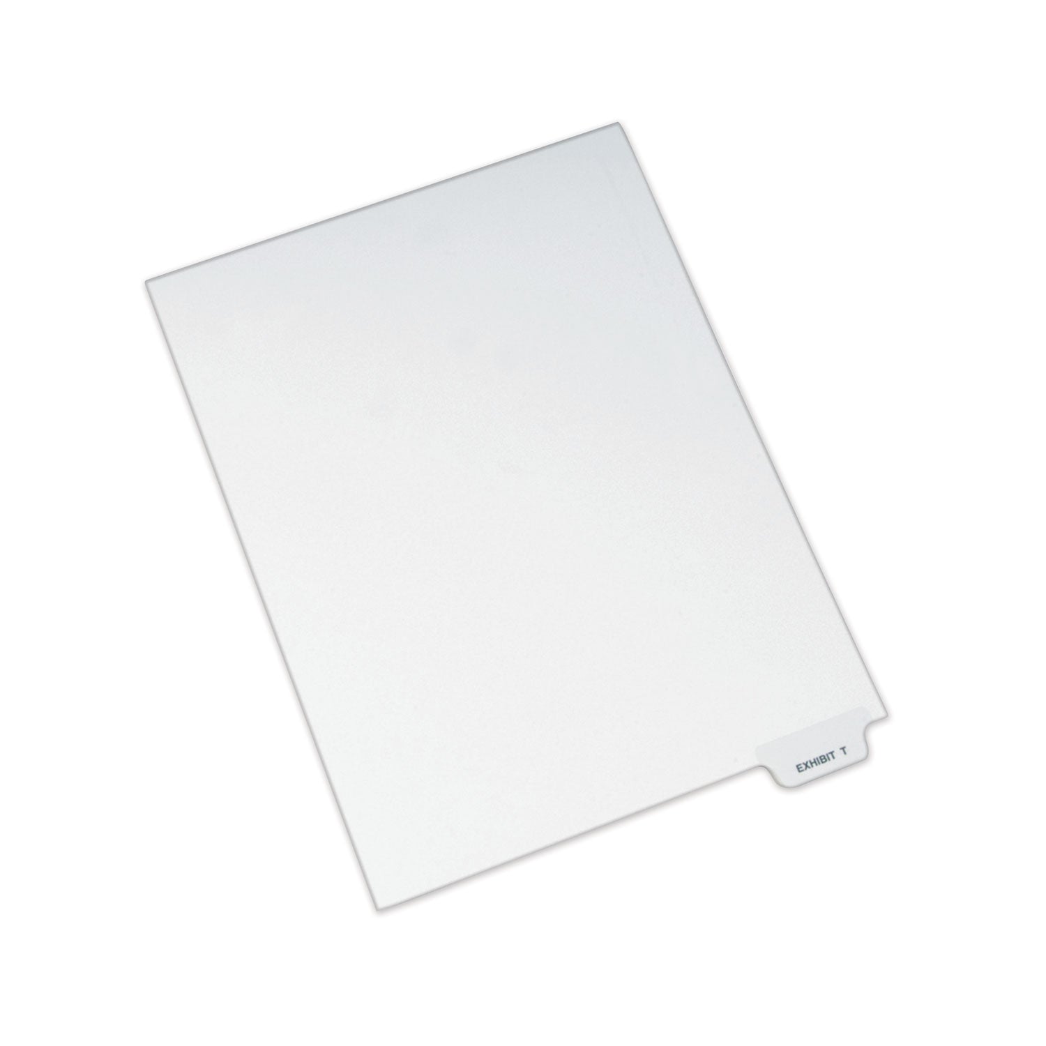 Avery-Style Preprinted Legal Bottom Tab Dividers, 26-Tab, Exhibit T, 11 x 8.5, White, 25/Pack (12393)