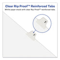 Avery-Style Preprinted Legal Bottom Tab Divider, 26-Tab, Exhibit B, 11 x 8.5, White, 25/PK (11941)