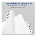 Avery-Style Preprinted Legal Side Tab Divider, 26-Tab, Exhibit V, 11 x 8.5, White, 25/Pack, (1392) (01392)