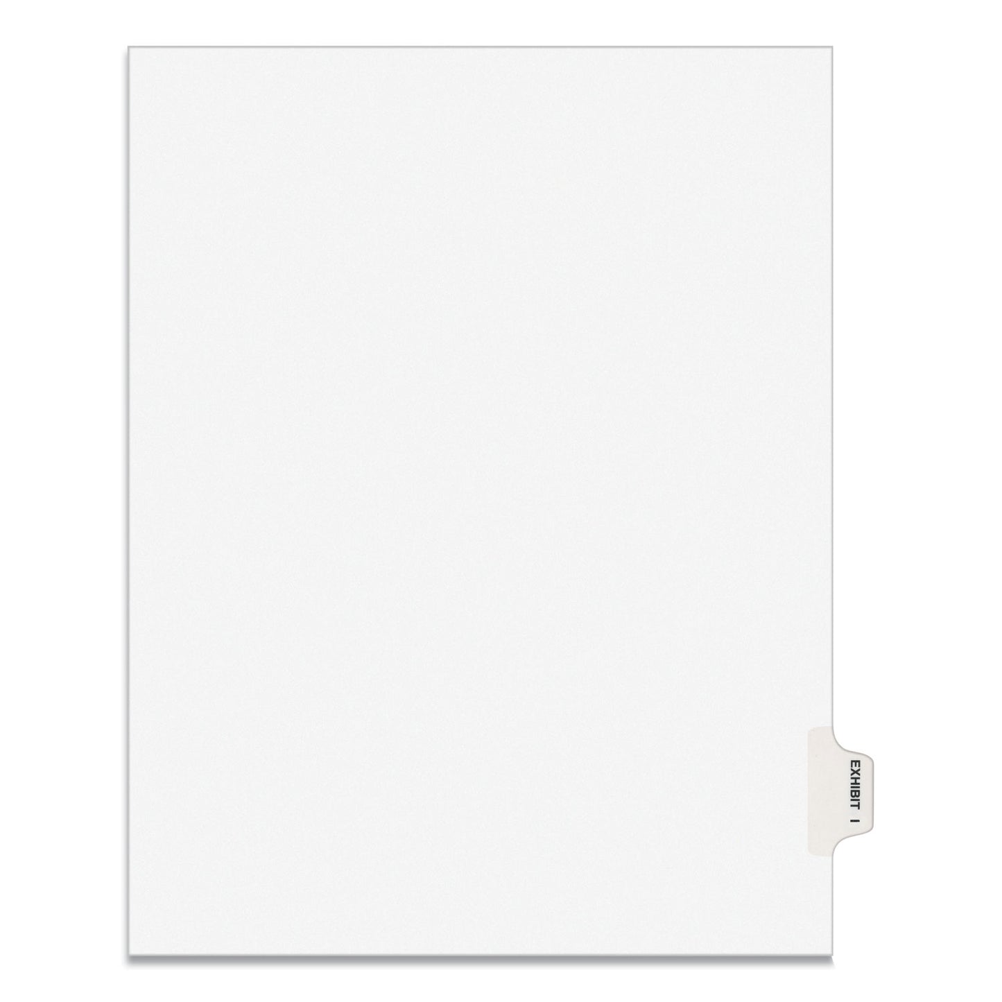 Avery-Style Preprinted Legal Side Tab Divider, 26-Tab, Exhibit I, 11 x 8.5, White, 25/Pack, (1379) (01379)