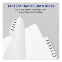 Avery-Style Preprinted Legal Bottom Tab Divider, 26-Tab, Exhibit A, 11 x 8.5, White, 25/PK (11940)