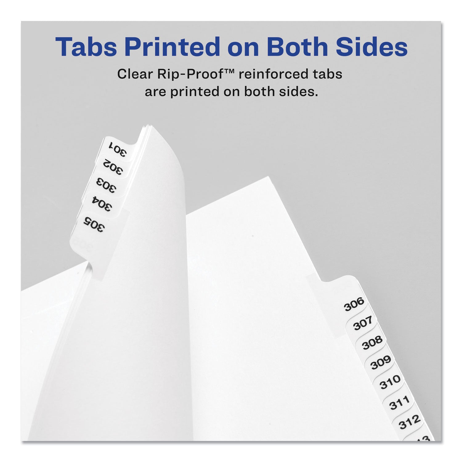 Avery-Style Preprinted Legal Bottom Tab Divider, 26-Tab, Exhibit A, 11 x 8.5, White, 25/PK (11940)