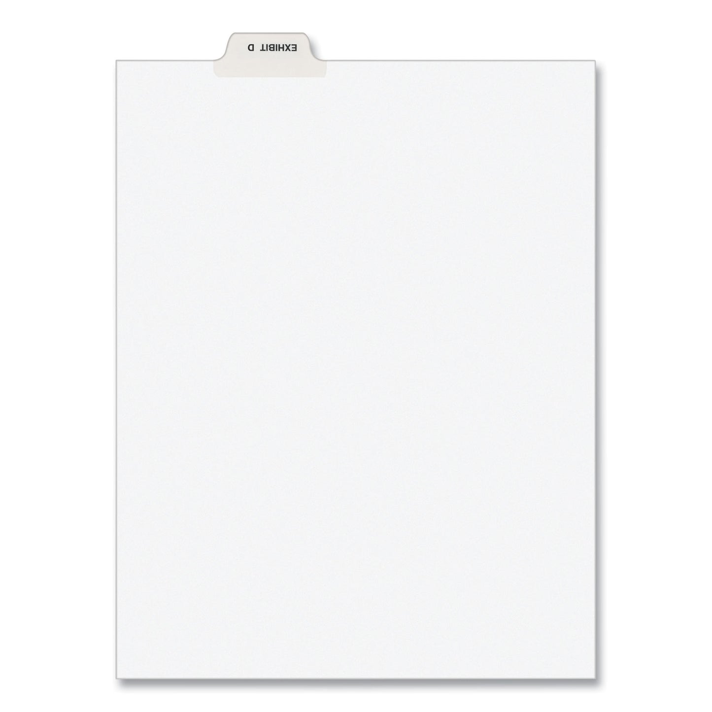 Avery-Style Preprinted Legal Bottom Tab Divider, 26-Tab, Exhibit D, 11 x 8.5, White, 25/PK (11943)