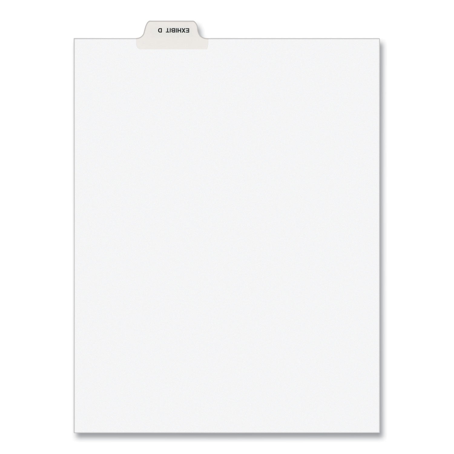Avery-Style Preprinted Legal Bottom Tab Divider, 26-Tab, Exhibit D, 11 x 8.5, White, 25/PK (11943)