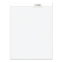 Avery-Style Preprinted Legal Bottom Tab Divider, 26-Tab, Exhibit B, 11 x 8.5, White, 25/PK (11941)