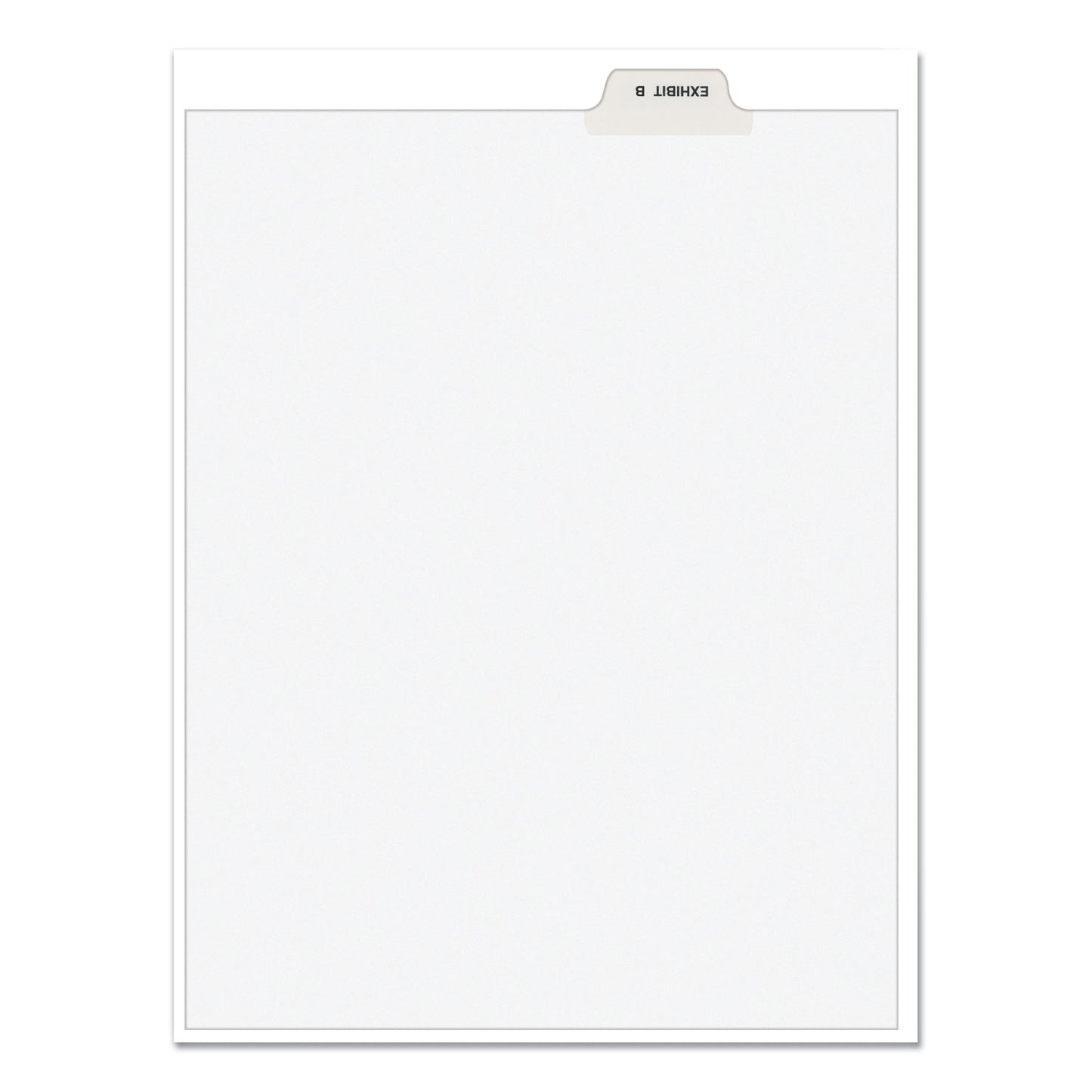 Avery-Style Preprinted Legal Bottom Tab Divider, 26-Tab, Exhibit B, 11 x 8.5, White, 25/PK (11941)
