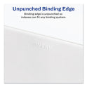 Avery-Style Preprinted Legal Bottom Tab Divider, 26-Tab, Exhibit F, 11 x 8.5, White, 25/PK (11945)