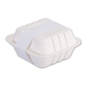 Hoffmaster Peel and Seal Tamper Evident Food Container Bands, 1.5" x 24", White, Paper, 2,500/Carton (883173)