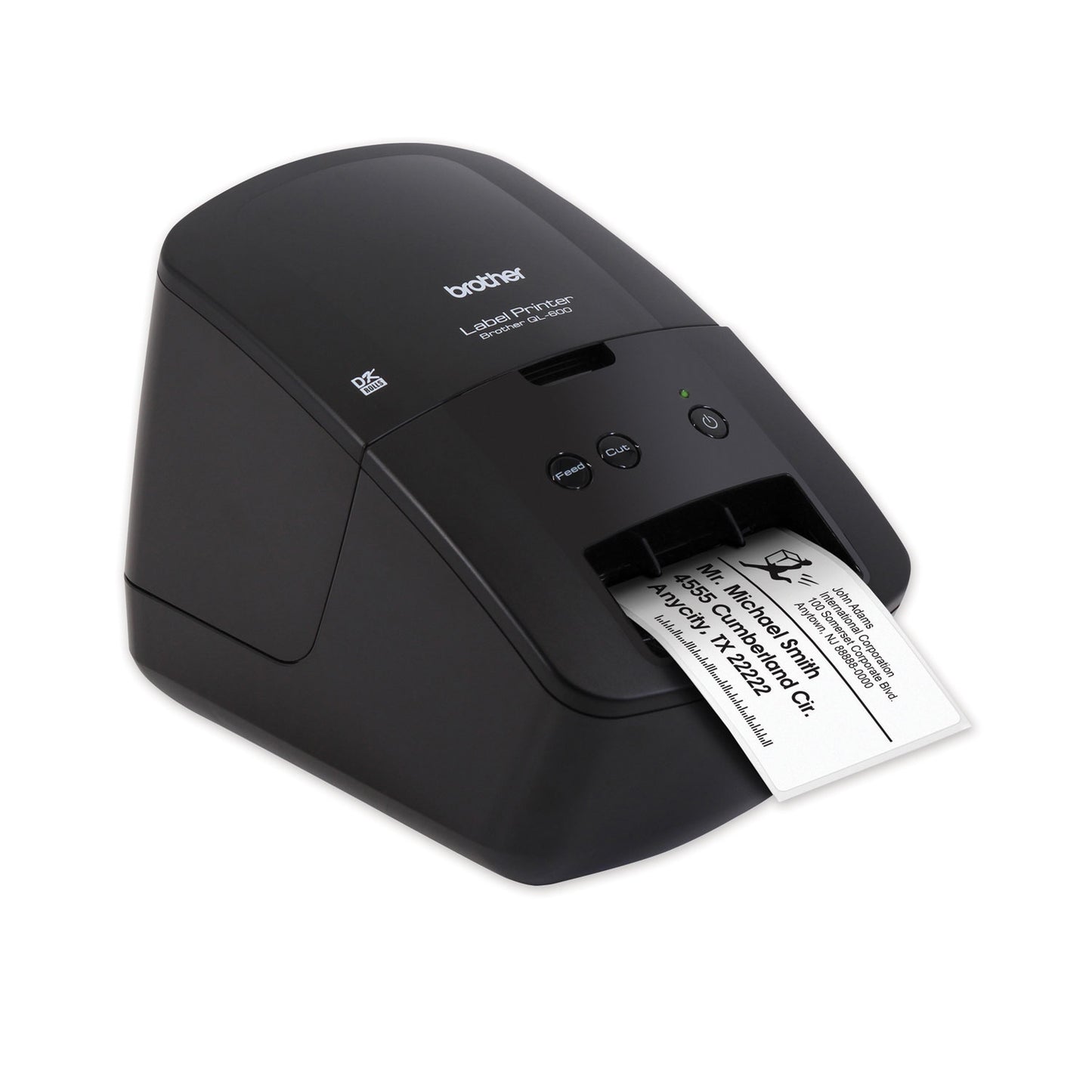 Brother QL-600 Economic Desktop Label Printer, 44 Labels/min Print Speed, 5.1 x 8.8 x 6.1