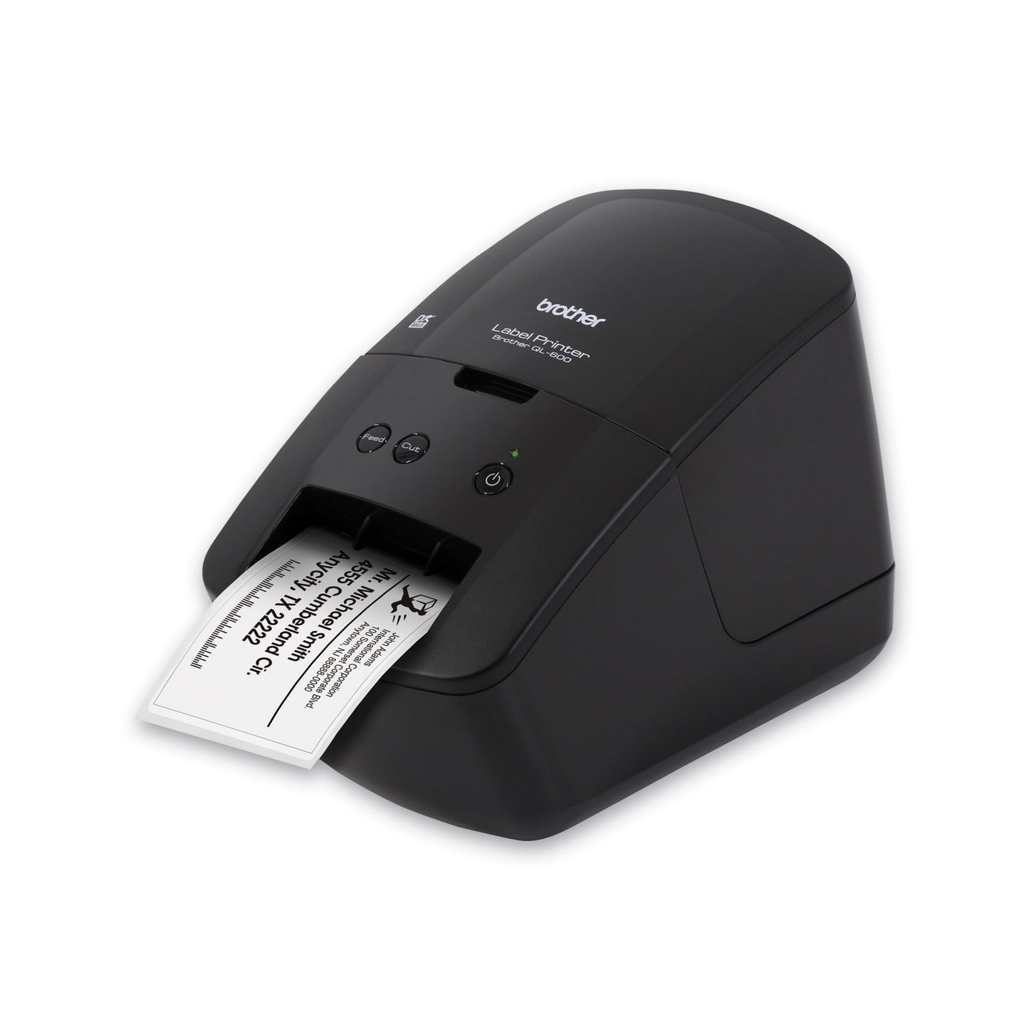 Brother QL-600 Economic Desktop Label Printer, 44 Labels/min Print Speed, 5.1 x 8.8 x 6.1