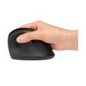 Kensington Pro Fit Ergo Vertical Wireless Mouse, 2.4 GHz Frequency/65.62 ft Wireless Range, Right Hand Use, Black (75501)