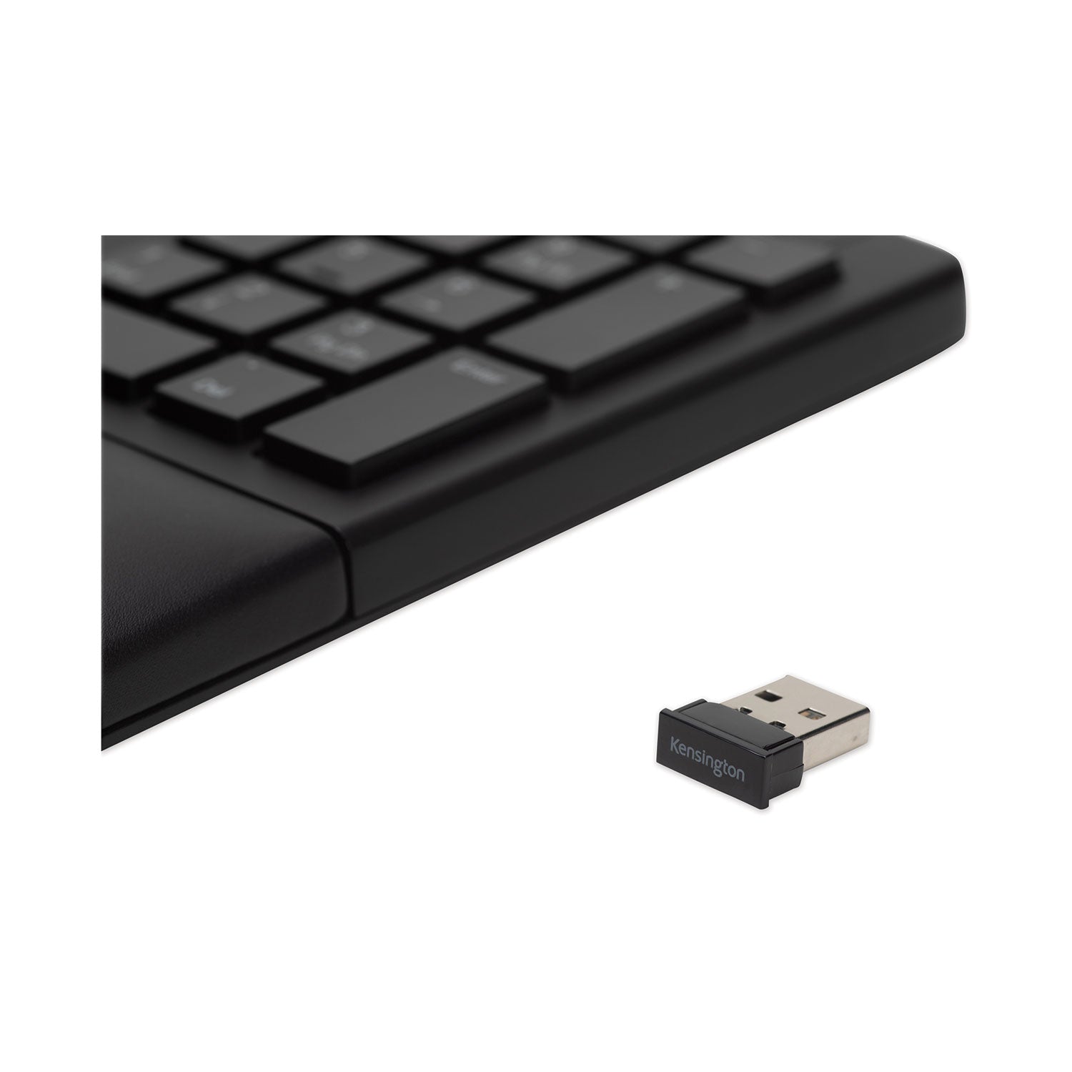 Kensington Pro Fit Ergo Wireless Keyboard, 18.98 x 9.92 x 1.5, Black (75401)