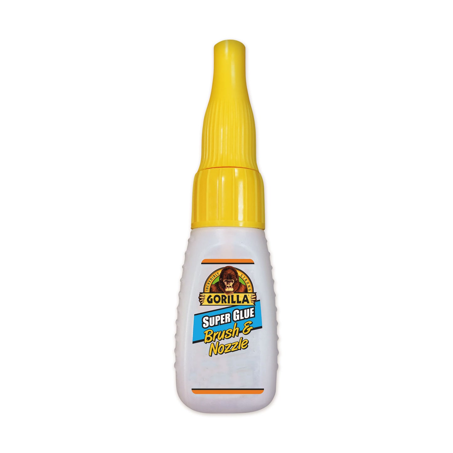 Gorilla Super Glue with Brush and Nozzle Applicators, 0.35 oz, Dries Clear (7500101)