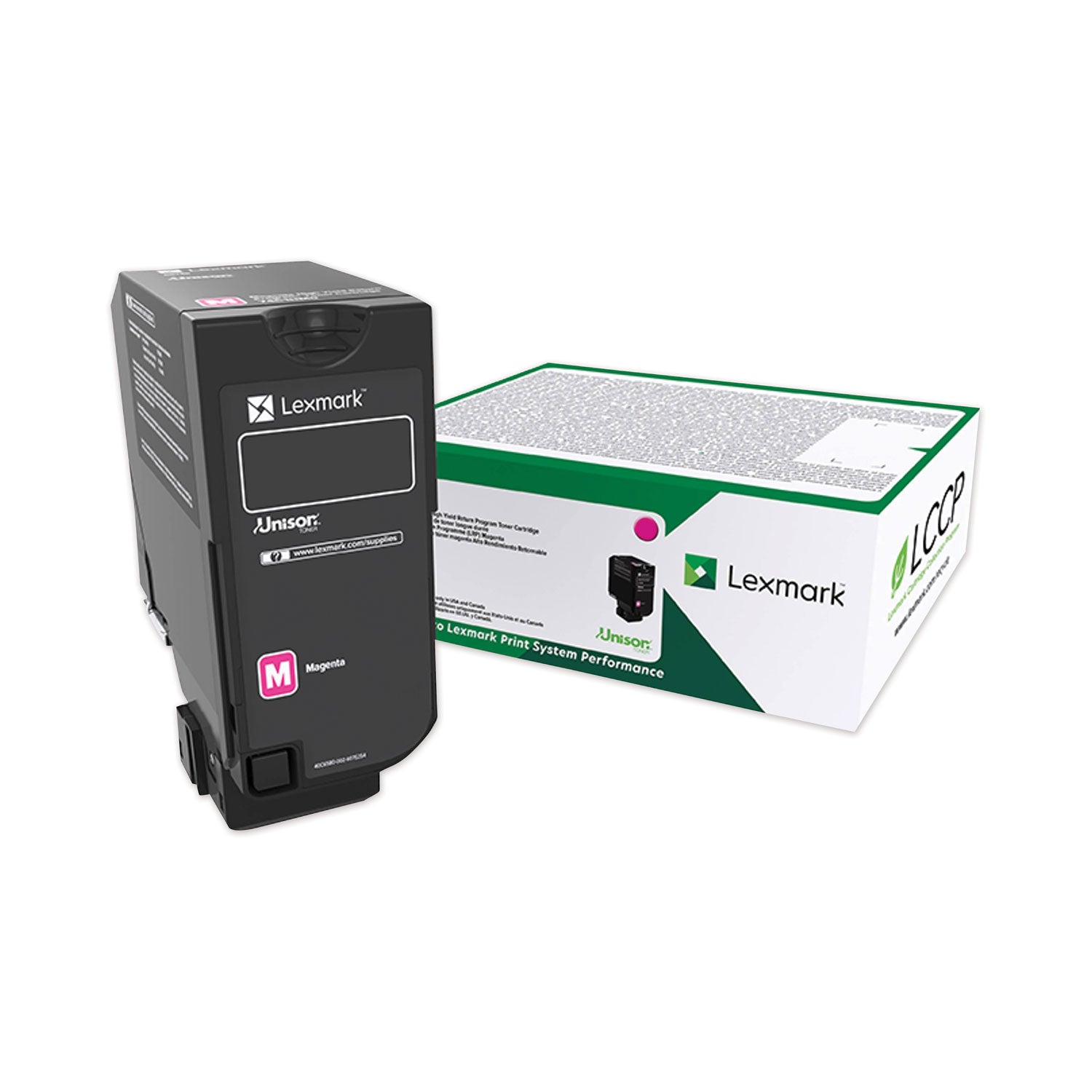 Lexmark 74C00MG Return Program Toner, 3,000 Page-Yield, Magenta