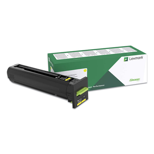 Lexmark 82K0HYG Return Program High-Yield Toner, 17,000 Page-Yield, Yellow