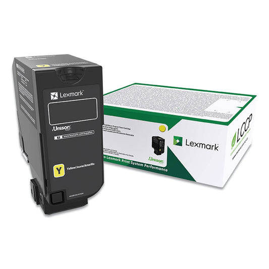 Lexmark 74C00YG Return Program Toner, 3,000 Page-Yield, Yellow