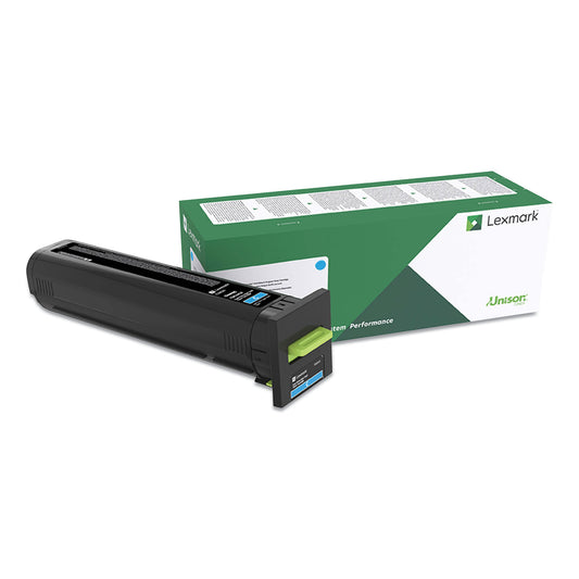 Lexmark 82K0HCG Return Program High-Yield Toner, 17,000 Page-Yield, Cyan