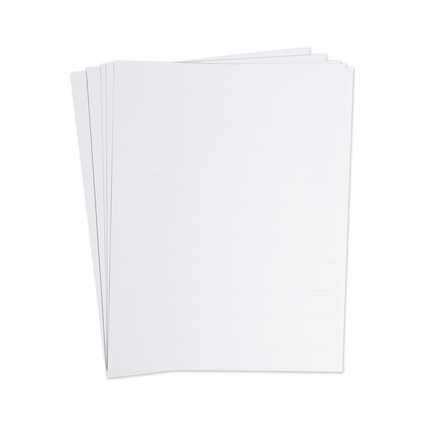 U Brands Data Card Replacement Sheet, 8.5 x 11 Sheets, Perforated at 1", White, 10/Pack (FM1615)
