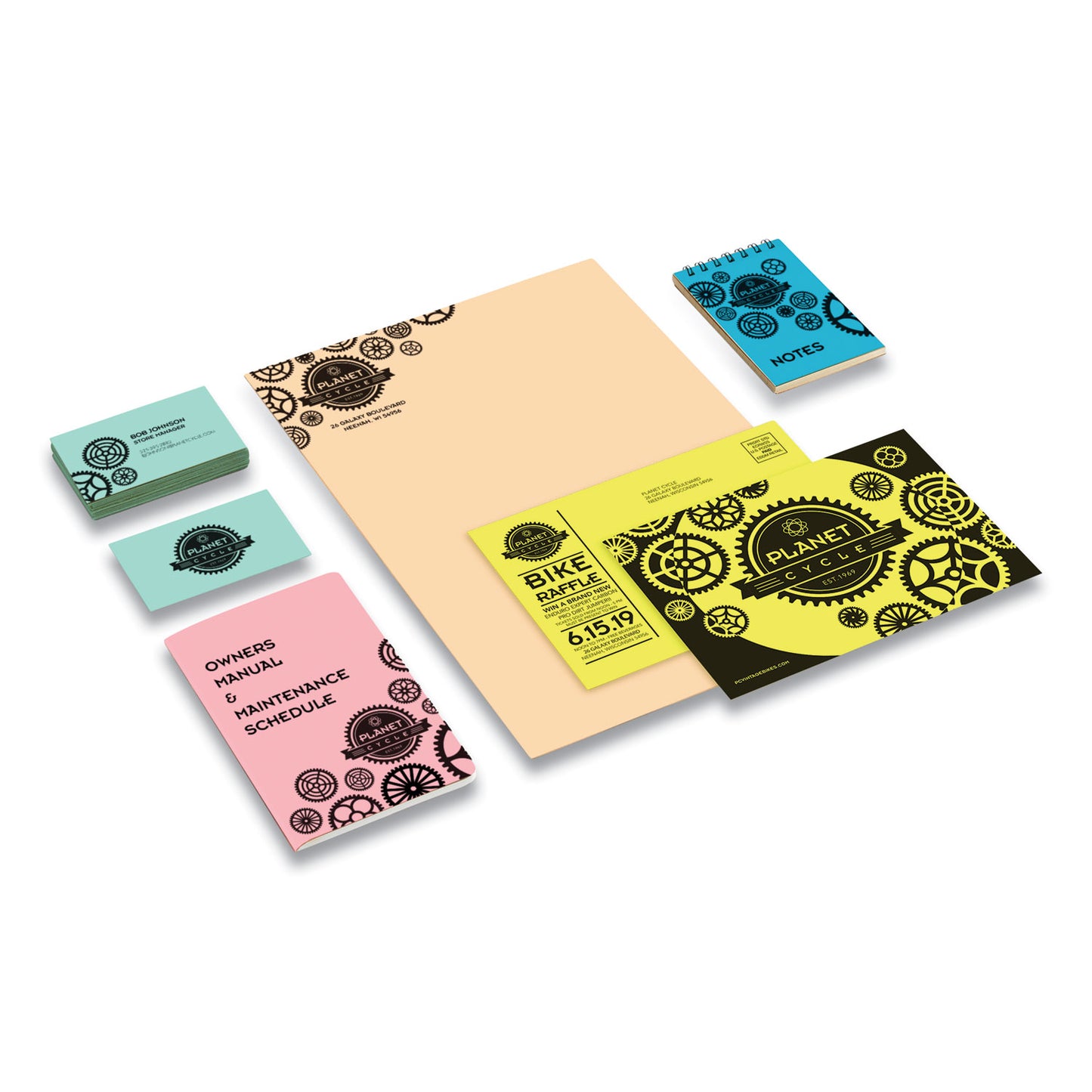 Astrobrights Color Cardstock, 65 lb Cover Weight, 8.5 x 11, Assorted Colors, 250/Pack (91715)