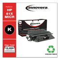 Innovera Remanufactured Black High-Yield MICR Toner, Replacement for 61XM (C8061XM), 10,000 Page-Yield (83061TMICR)