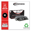 Innovera Remanufactured Black High-Yield MICR Toner, Replacement for 27XM (C4127XM), 6,000 Page-Yield (83027TMICR)