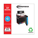 Innovera Remanufactured Cyan High-Yield Ink, Replacement for 902XL (T6M02AN), 825 Page-Yield (902XLC)