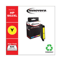 Innovera Remanufactured Yellow High-Yield Ink, Replacement for 902XL (T6M10AN), 825 Page-Yield (902XLY)
