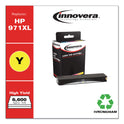 Innovera Remanufactured Yellow High-Yield Ink, Replacement for 971XL (CN628AM), 6,600 Page-Yield