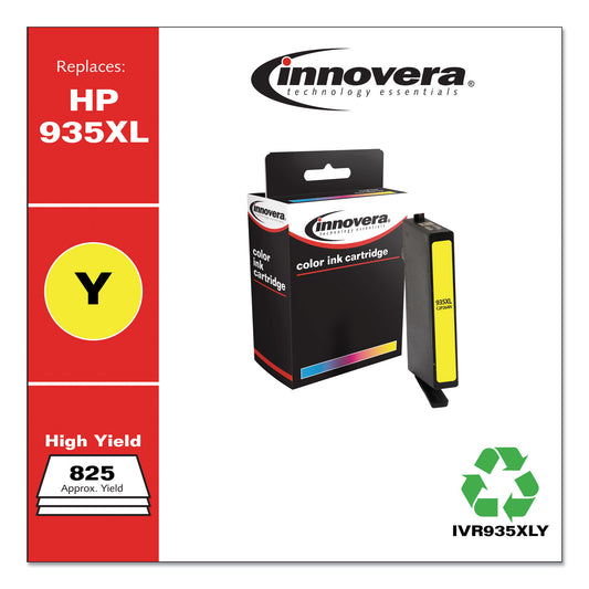 Innovera Remanufactured Yellow High-Yield Ink, Replacement for 935XL (C2P26AN), 825 Page-Yield (935XLY)