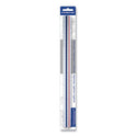 Staedtler Triangular Scale Plastic Engineers Ruler, 12" Long, White with Colored Grooves (9871834BK)