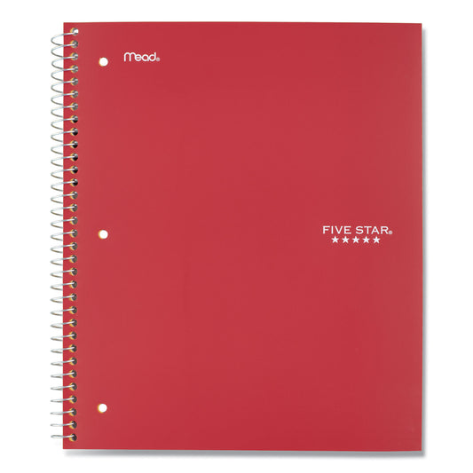 Five Star Wirebound Notebook with Eight Pockets, 5-Subject, Wide/Legal Rule, Randomly Assorted Cover Color, (200) 10.5 x 8 Sheets (51016)