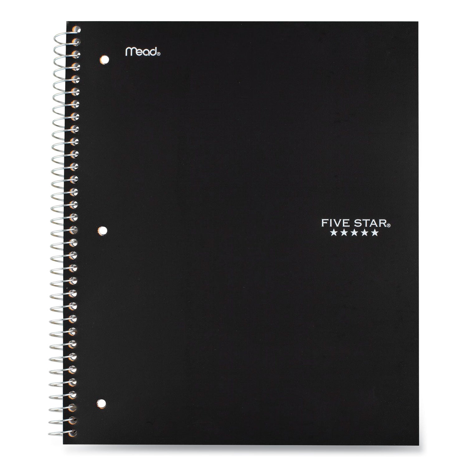 Five Star Wirebound Notebook with Eight Pockets, 5-Subject, Wide/Legal Rule, Randomly Assorted Cover Color, (200) 10.5 x 8 Sheets (51016)