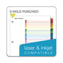 Cardinal OneStep Printable Table of Contents and Dividers, 31-Tab, 1 to 31, 11 x 8.5, White, Assorted Tabs, 1 Set (60118)