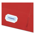 Avery Two-Pocket Folder, 40-Sheet Capacity, 11 x 8.5, Red, 25/Box (47989)