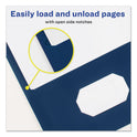 Avery Two-Pocket Folder, Prong Fastener, 0.5" Capacity, 11 x 8.5, Dark Blue, 25/Box (47975)