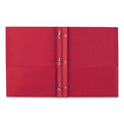 Avery Two-Pocket Folder, Prong Fastener, 0.5" Capacity, 11 x 8.5, Red, 25/Box (47979)